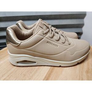 Skechers Street Uno Shimmer Away womens size 12 Nude-Color